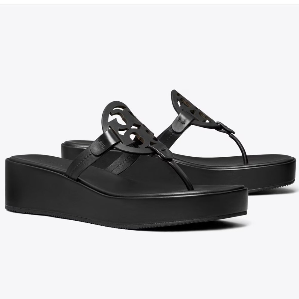 Tory Burch Miller Wedge Sandal Size 12 New